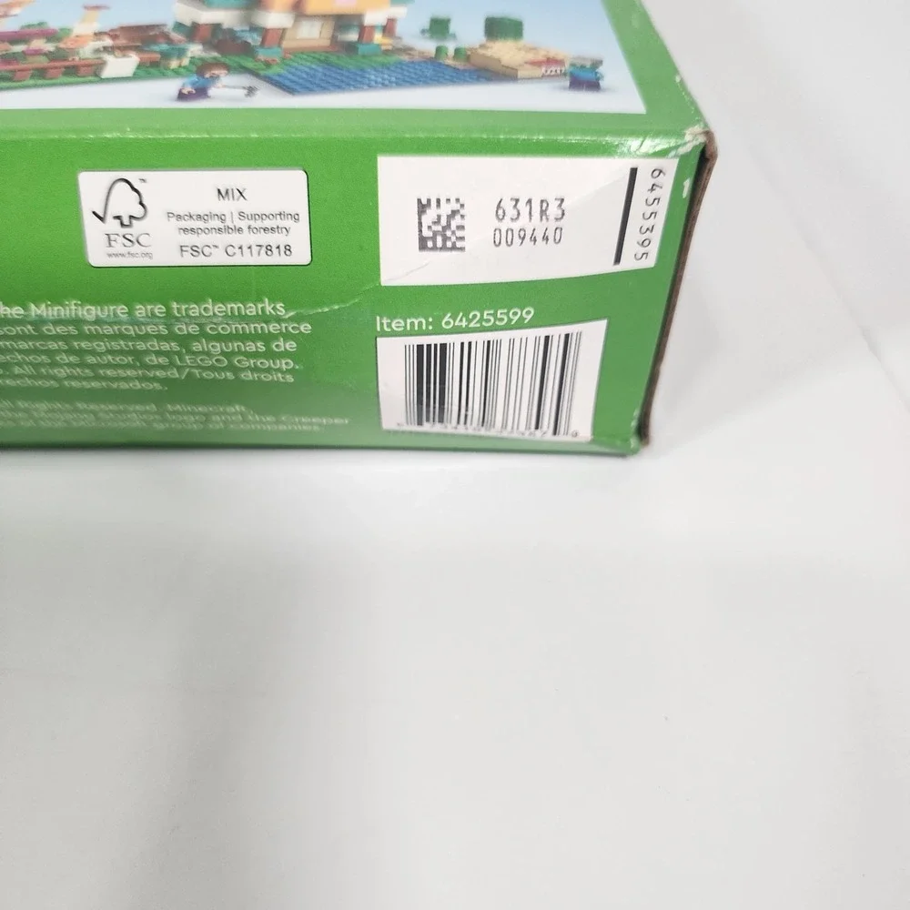 LEGO‎ Minecraft 21249 The Crafting Box 4.0 605 Pc Set Factory Sealed
